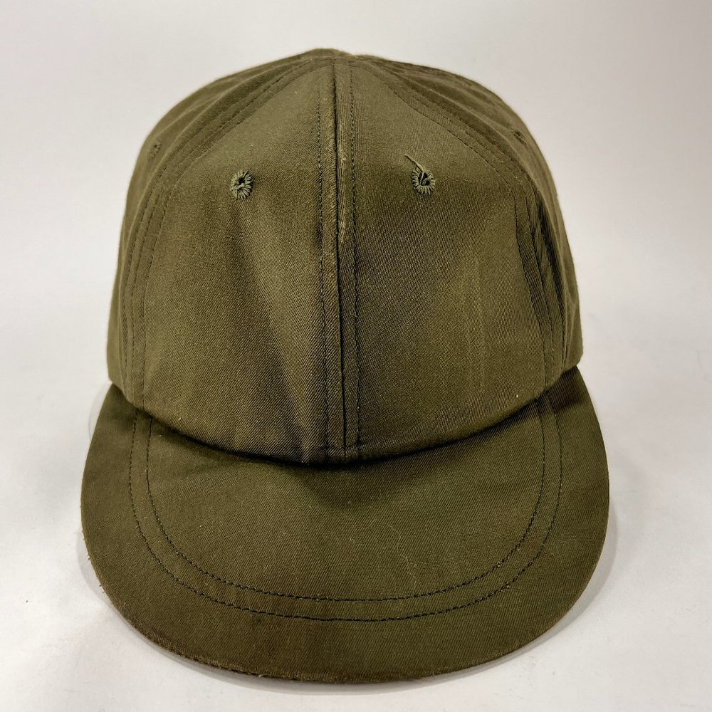 Vtg Military Cap Hat Jungle Hot Weather Fitted 7 1/8 Olive Green Vietnam Mens
